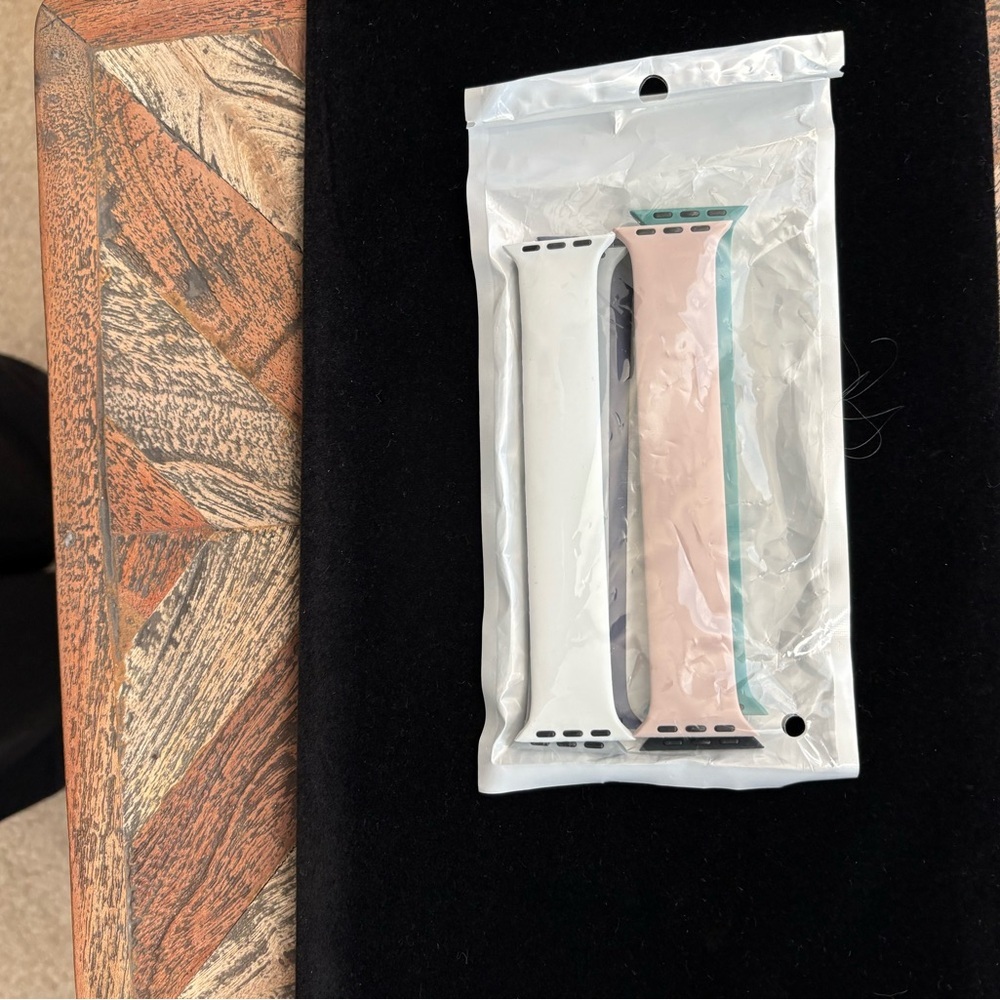 6 Pack Silicone Solo Loop Bands Compatible with Watch Bands 40mm 38mm 41mm 44mm